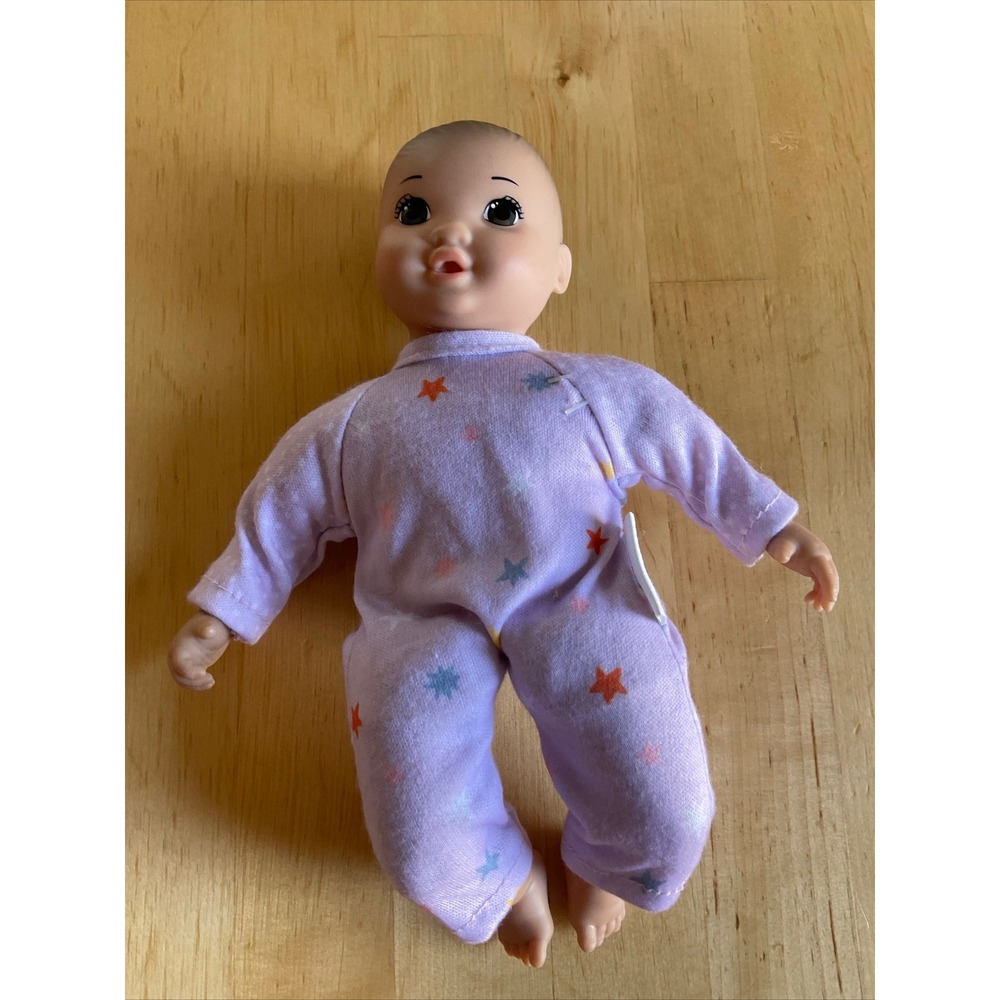 Gigglescape Baby Doll‎ Purple Star Print Sleeper Soft Body Toy Vinyl Limbs